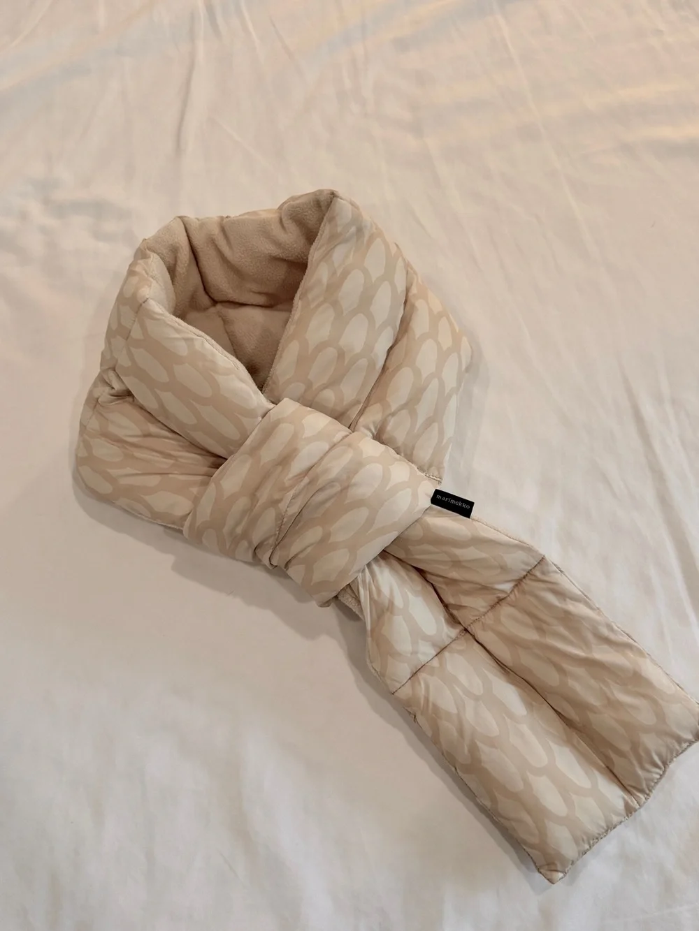 Marimekko for Uniqlo Beige Quilted padded Scarf